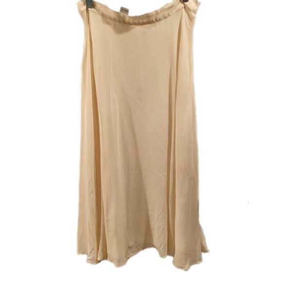 Vintage Skirts Marshall Fields 0 Silk Vintage Cream Maxi Skirt Size